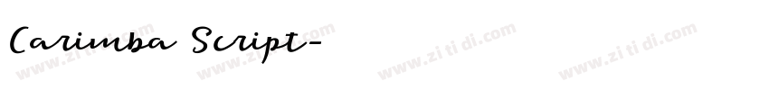 Carimba Script字体转换 Carimba Script字体转换